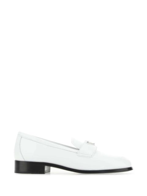 Prada Prada Women White Leather Loafers