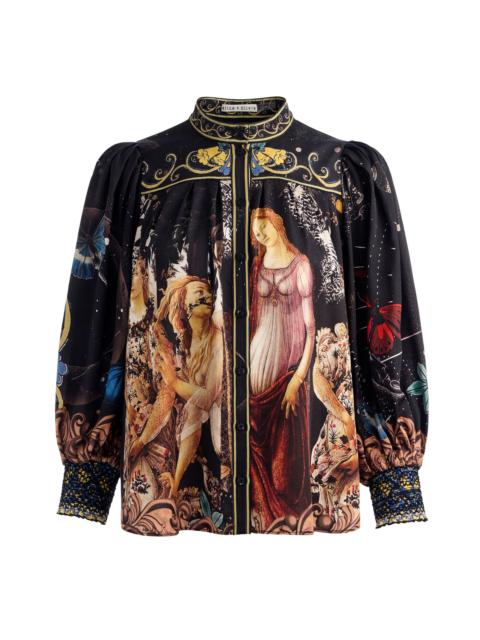 Alice + Olivia CORA BUTTON DOWN BLOUSE