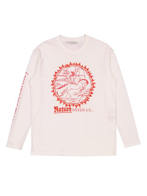 Stella McCartney Stella McCartney Logo Printed Long-Sleeve T-Shirt