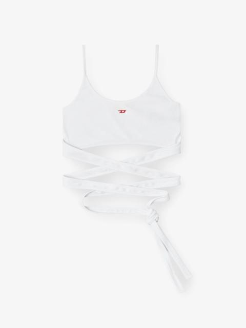 Diesel T-Leya-Tail Stretch Cotton Top