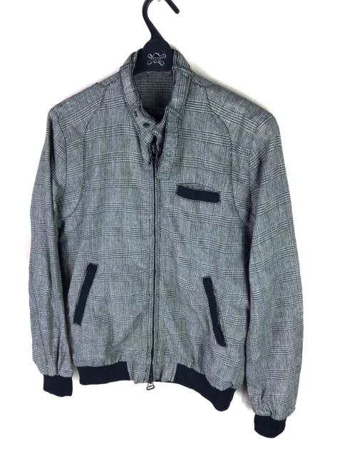Other Designers Ships Jet Blue - SHIPS JET BLUE TARTAN PLAID CASUAL JACKET