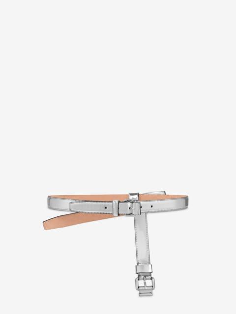 Moschino MIRROR FABRIC BELT