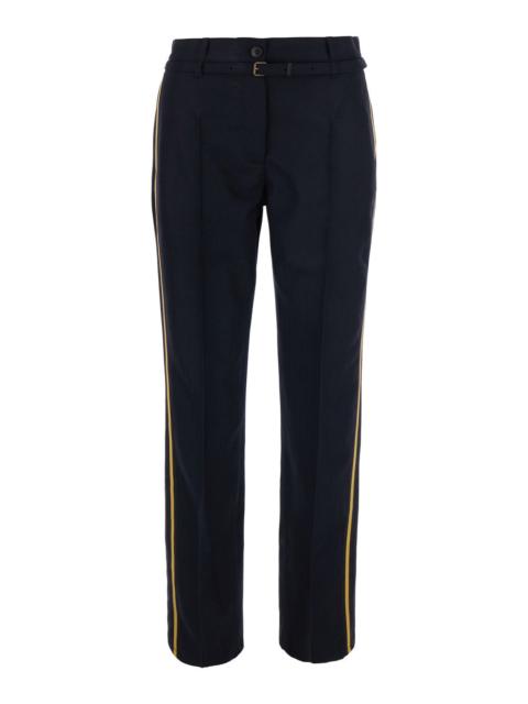 Dries Van Noten Dries Van Noten Women Pants Persy Pants With Pockets And Straight Hems In Tech Fabric Blue Men