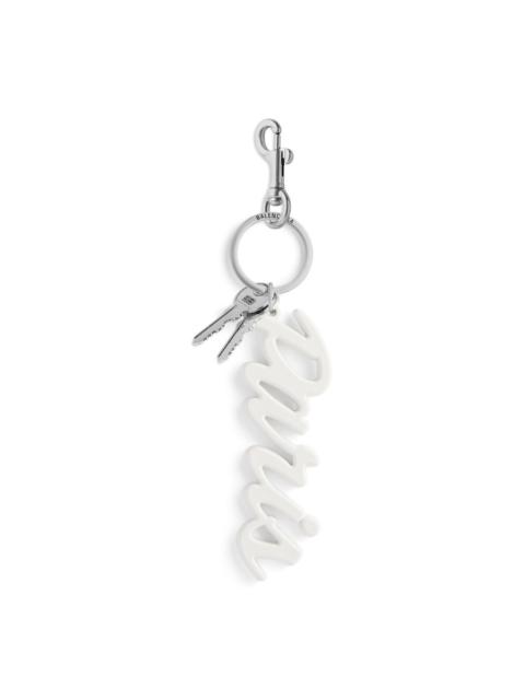 BALENCIAGA Charm/keychain Paris  in White