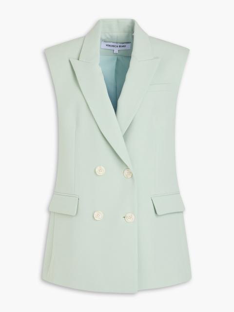 VERONICA BEARD Becca double-breasted crepe vest