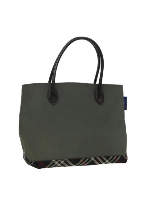 Burberry Burberry Nova Check Blue Label Hand Bag Canvas Khaki