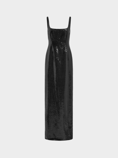 16ARLINGTON ELECTRA GOWN IN LINEN SEQUIN