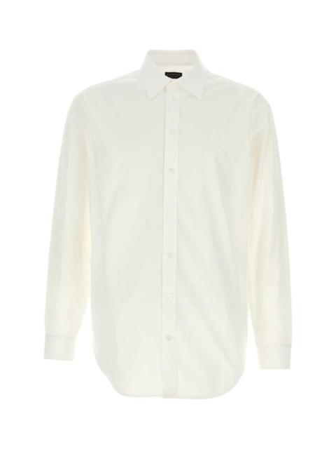 BALENCIAGA Balenciaga Men White Poplin Shirt