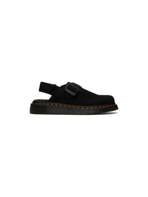 Black Jorge II Suede Slingback Mules