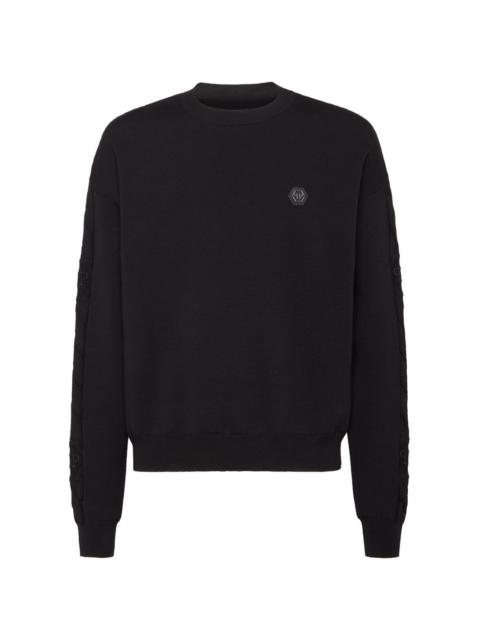 logo-patch sweatshirt