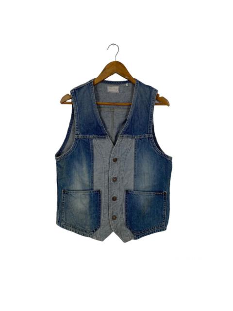 Other Designers Japanese Brand - ✨Nice design Blue Blue denim vest jacket