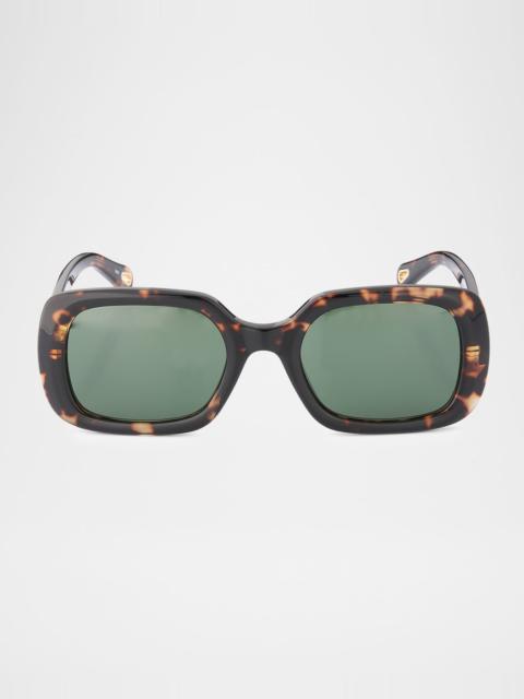Chloé Marcie 53mm Rectangular Sunglasses