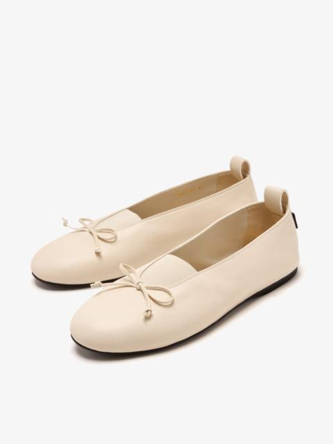 Miu Miu Miu Miu Women Ivory Nappa Ballerinas