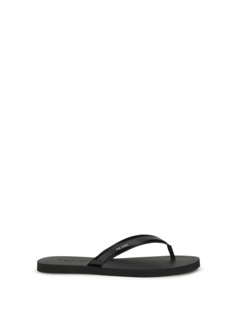 Prada Prada Leather Thong Sandals