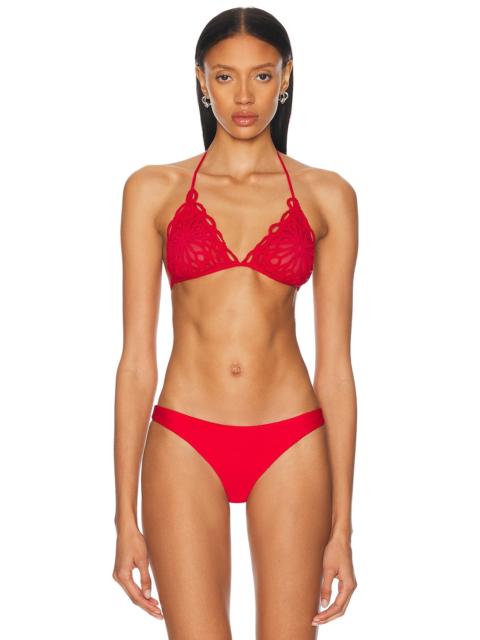 NORMA KAMALI Scallop Bikini Bra