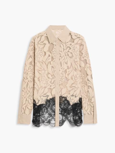 3.1 Phillip Lim Two-tone corded lace shirt