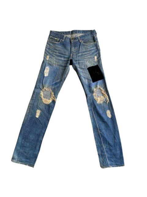 NUMBER (N)INE AW03 Touch Me I’m Sick Patchwork Crash Jeans