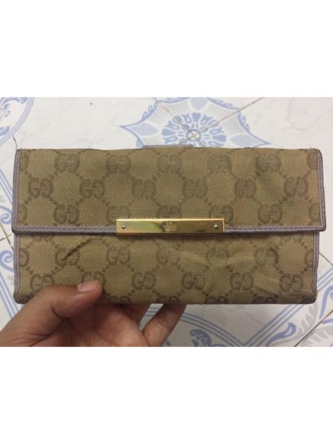 GUCCI Gucci Monogram Long Wallet