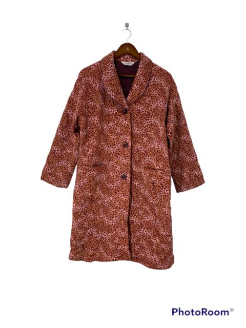 Other Designers Vintage Yves Saint Laurent Quilted Jacket Leopard Design