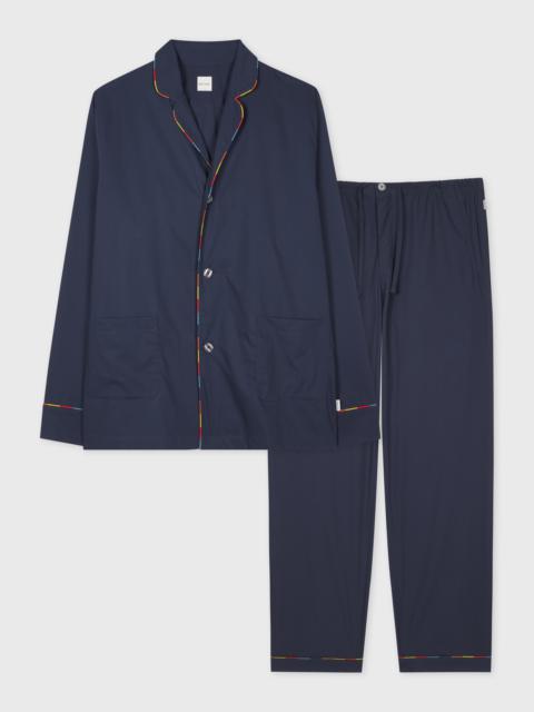 Paul Smith Blue 'Artist Stripe' Cotton Pyjama Set
