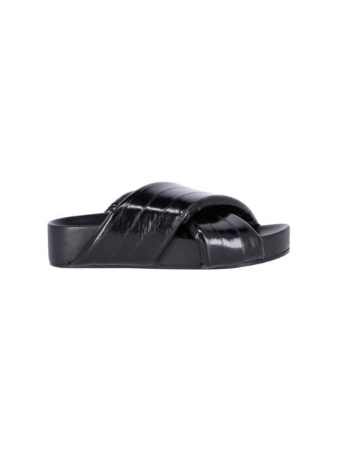 Jil Sander CROSSED SANDALS