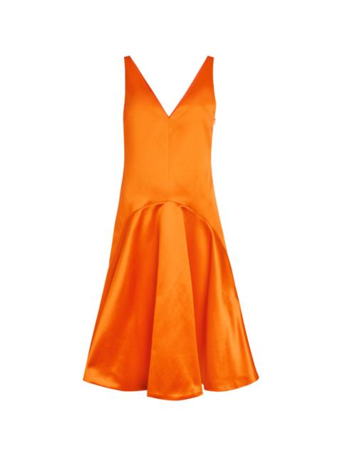 JW Anderson JW Anderson Flared Satin Midi Dress