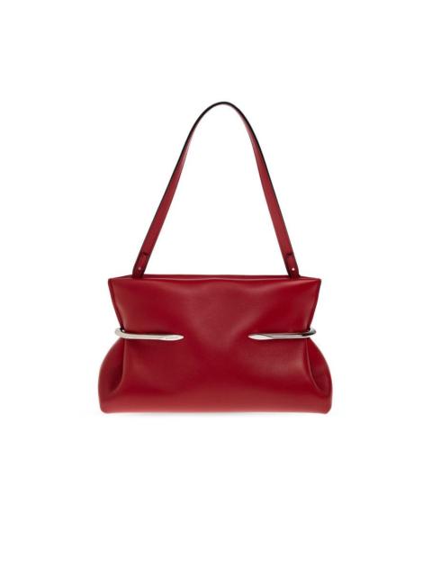 Givenchy GIVENCHY $2100 Pinch Soft Equestrian Red Clutch Bag New & Au