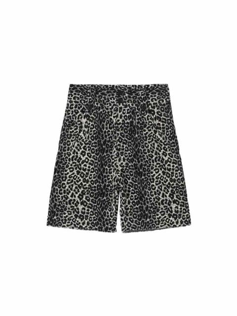 CORONEL SHORTS LEOPARD GREY