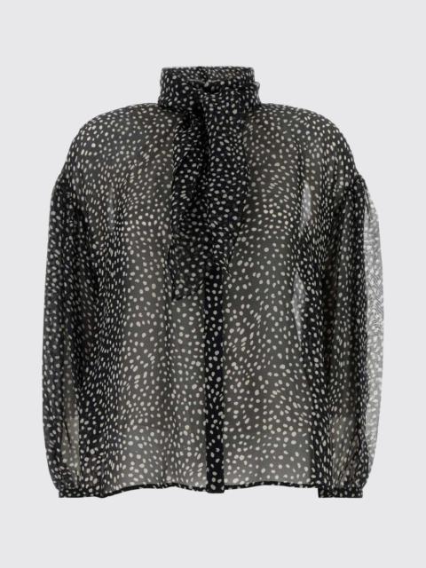 Max Mara Studio Max Mara Studio Women Polka Dot Silk Blend Shirt Max Mara Studio