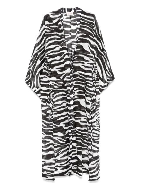 THE ATTICO zebra-print beach cover-up