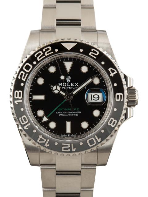 Pre-owned Rolex GMT-Master II ref 126710GRNR Stainless Steel