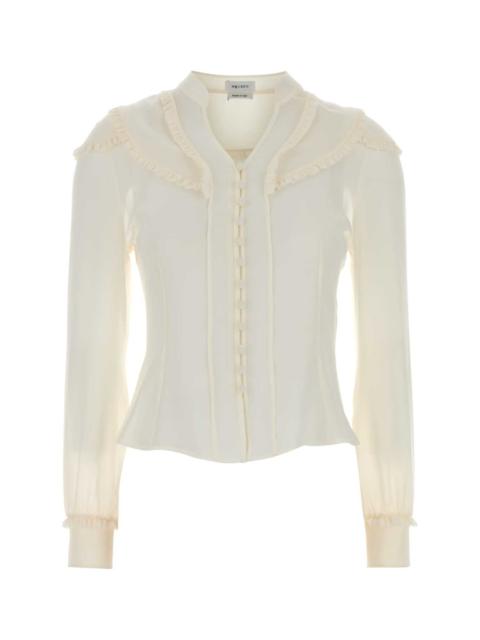 Alexander McQueen Alexander Mcqueen Women White Chiffon Shirt