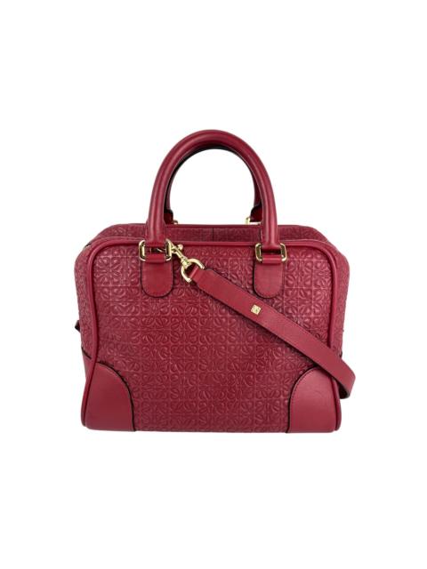 Loewe Loewe Amazona Anagram 2 Way Red Leather Shoulder Bag
