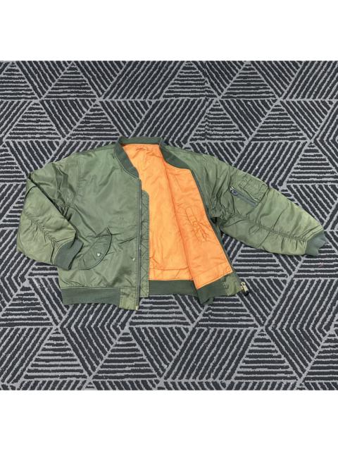 Other Designers Vintage Military Style Type MA-1 Reversible Bombers Jacket