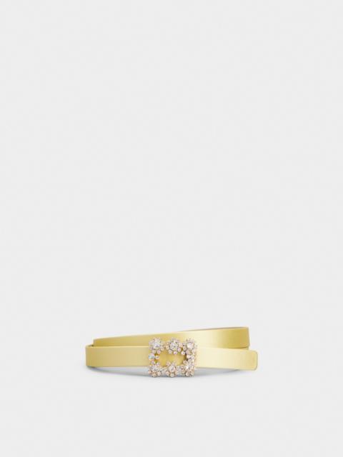 Roger Vivier Efflorescence Belt in satin