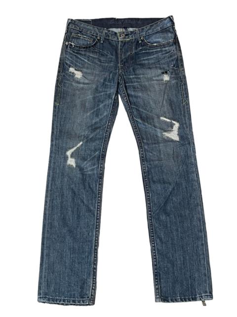 Levi's VINTAGE LEVI’S BLACK STAR CUSTOM STUD DISTRESSED DENIM
