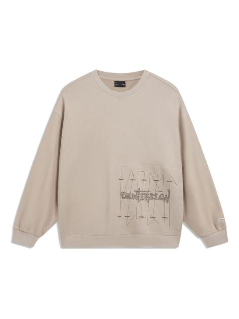 Li-Ning Li-Ning Counterflow Graphic Sweatshirt 'Light Brown' AWDT571-2