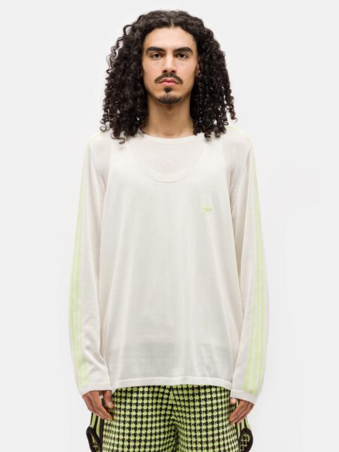 adidas Wales Bonner Knit Vest in Chalk White/Semi Frozen Yellow