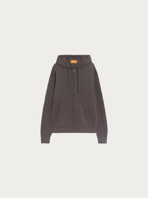 GUEST IN RESIDENCE Cotton Cashmere Zip Hoodie - Cypress