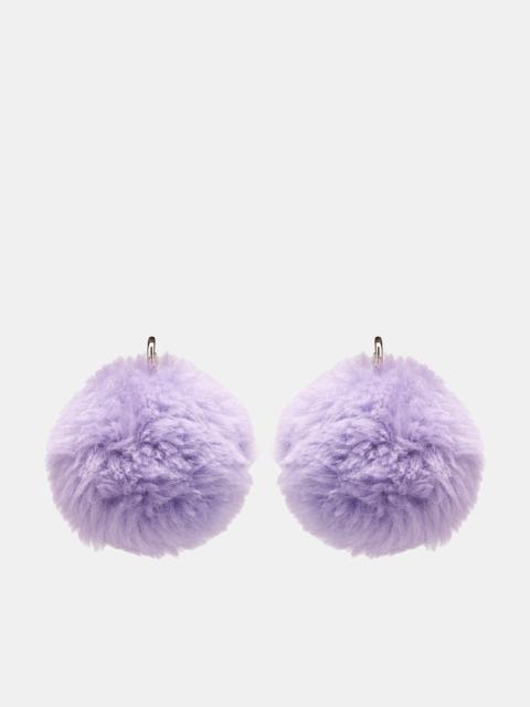 Marni Fluffy Pom-Pom Earrings