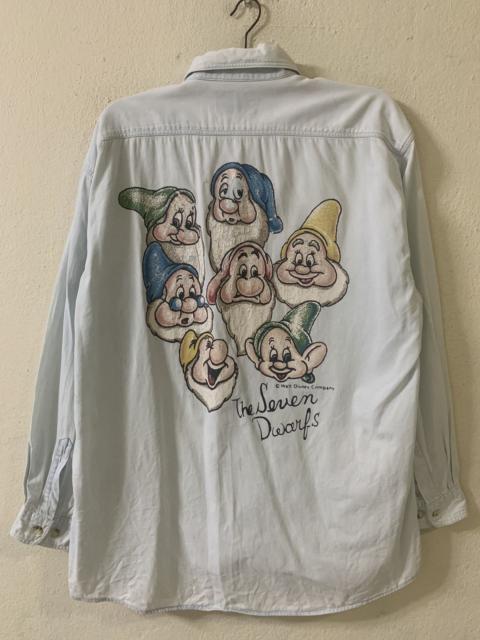 Other Designers Vintage Walt Disney Company The Seven Dwarfs Denim Shirt