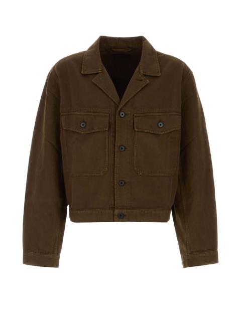 Lemaire Lemaire Men Brown Gabardine Jacket