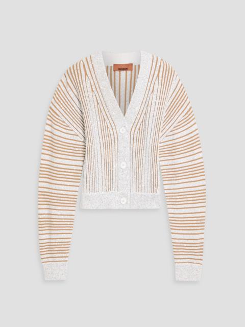 Missoni Sequin-embellished ribbed-knit cardigan