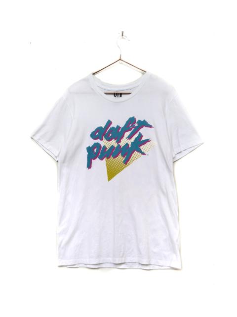 Other Designers Uniqlo - Historic Daft Punk Spell Out Logo Crewneck Band Tshirt