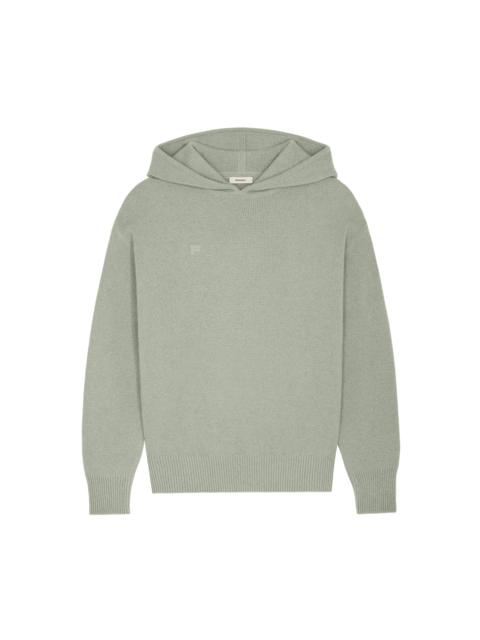 PANGAIA Mens DNA Recycled Cashmere Hoodie - Moss Green
