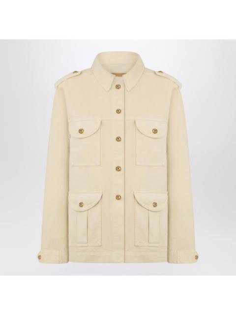BLAZÉ MILANO Blaze Milano Safari Jacket In Beige Denim Women