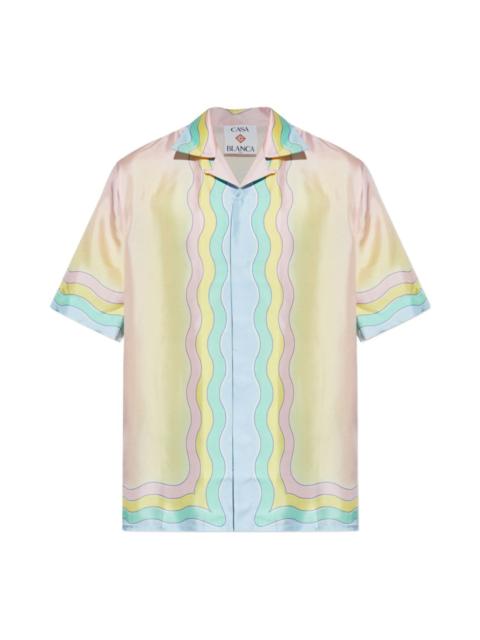 CASABLANCA Shirt with all-over monogram