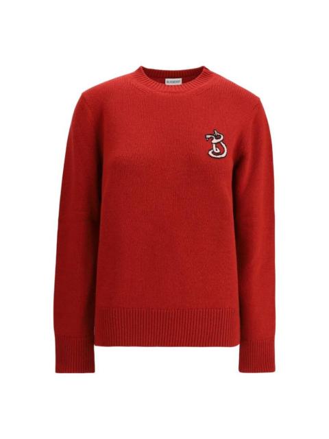 Burberry Burberry B Snake Wool Cashmere Sweater