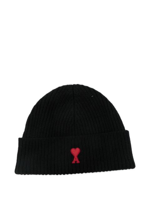 AMI Paris Ami Paris Women Ami De Coeur Wool Beanie