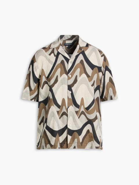 FRESCOBOL CARIOCA Roberto printed linen shirt